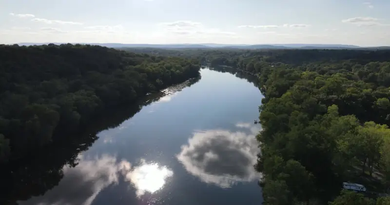The Potomac River from above