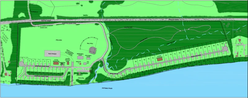 Site plan of Summerwind along the river